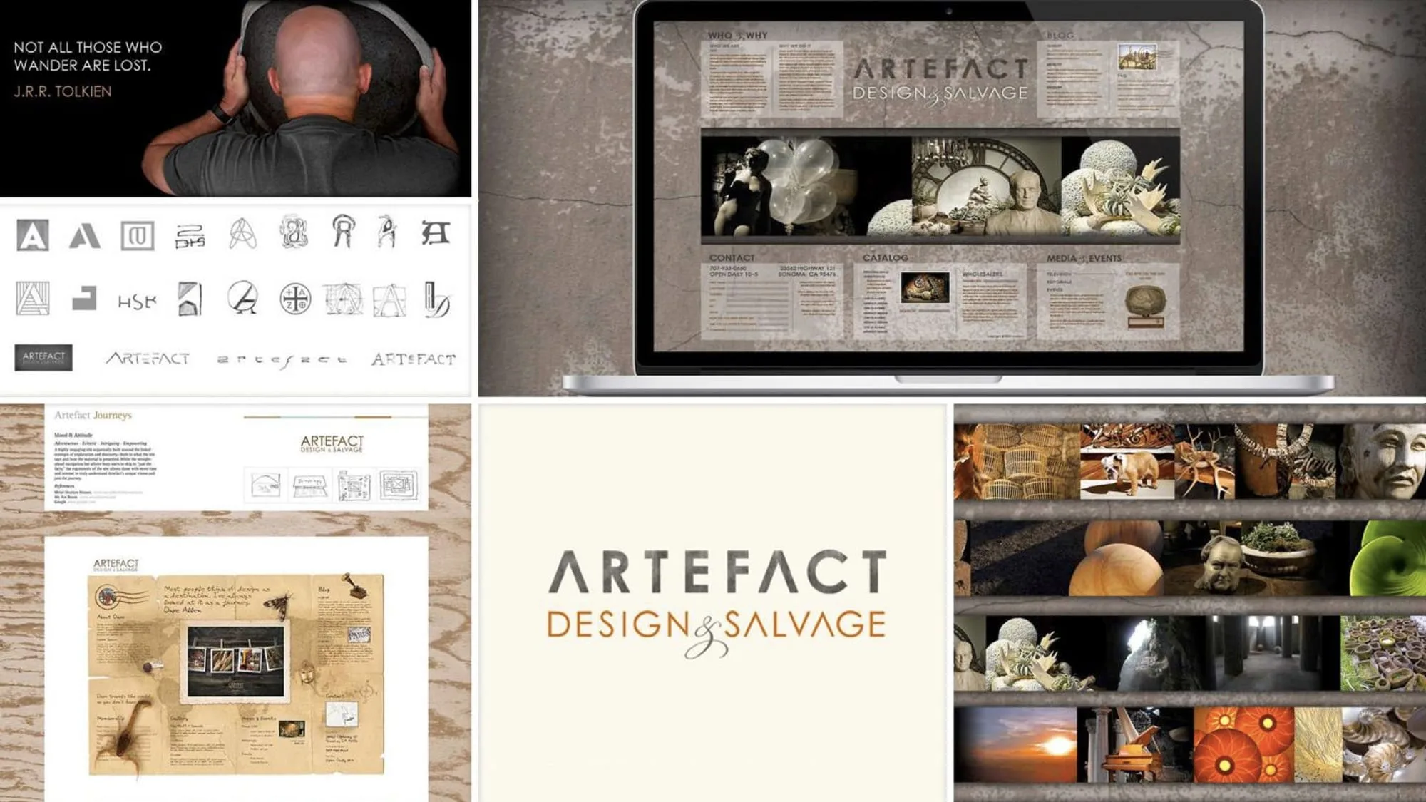 Artefact Design & Salvage brand voice and digital experience by Madplum Creative.