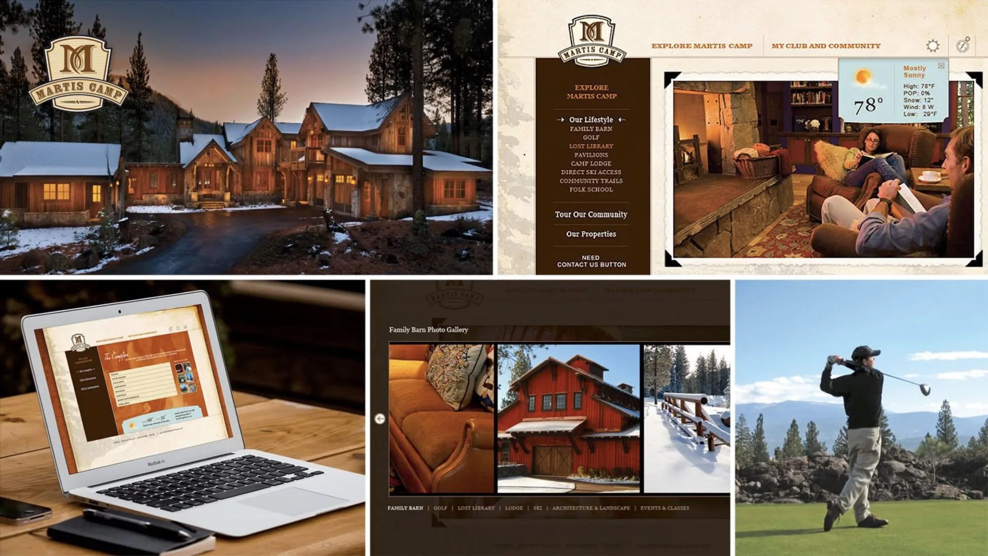 Martis Camp identity and digital work by Madplum Creative.